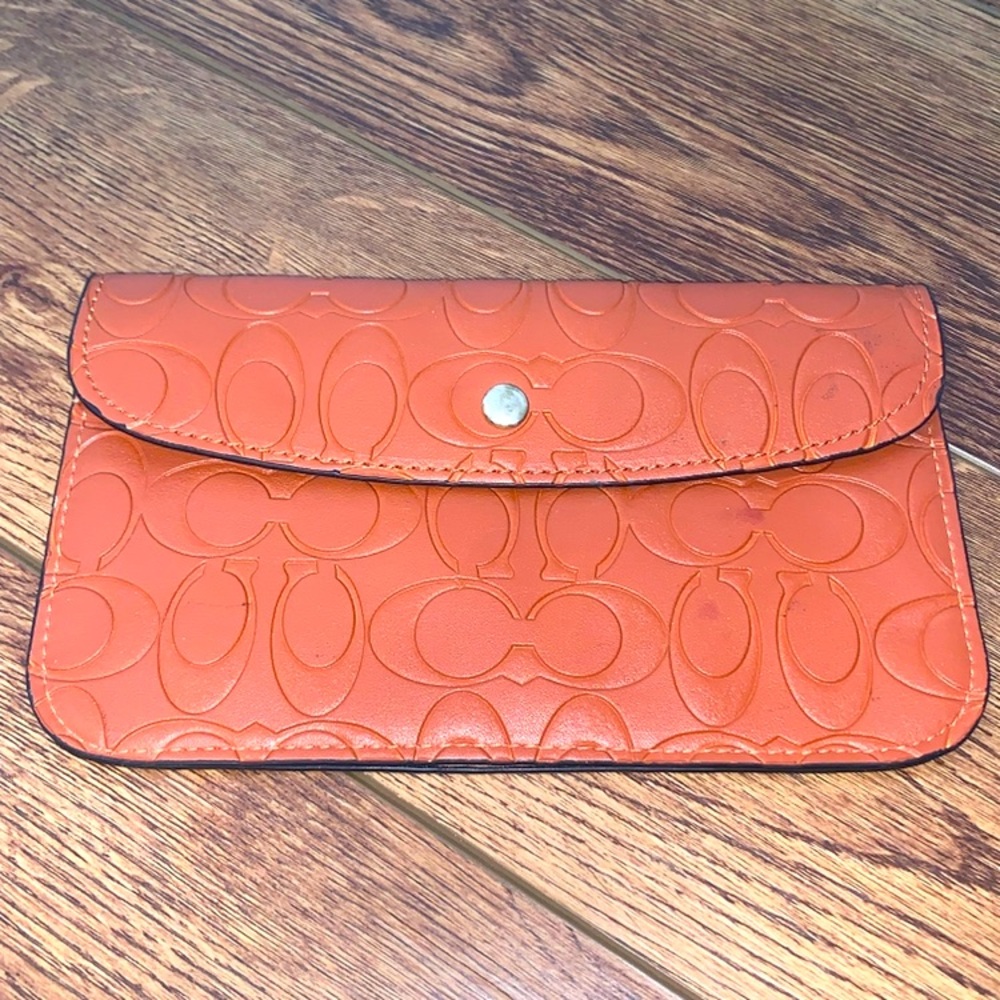 Coach: Snap Front Premium Leather Wallet / Clutch: Simple - Classic - Beautiful